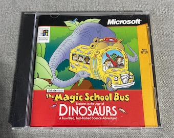El autobús mágico explora la era de los dinosaurios 1997 CIENCIA PC Scholastic - Usado