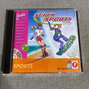 BARBIE super sports Pc Cd-ROM DISC 1999, Pre Owned