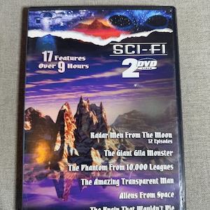 Sci-Fi DVD Set - Radar Men from the Moon, Brain That Wouldn't Die, Transparent Man, Giant G - Classic Retro Movies