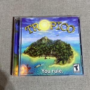 Tropico Pc CD-ROM Game (PC, 2001) Pre Owned Condition