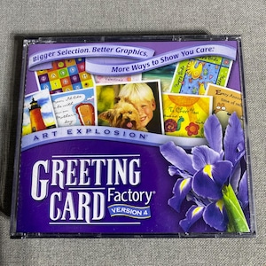 アートエクスプロージョン グリーティングカードファクトリー バージョン4 - PCデスクトップパブリッシングCD-ROM - 中古