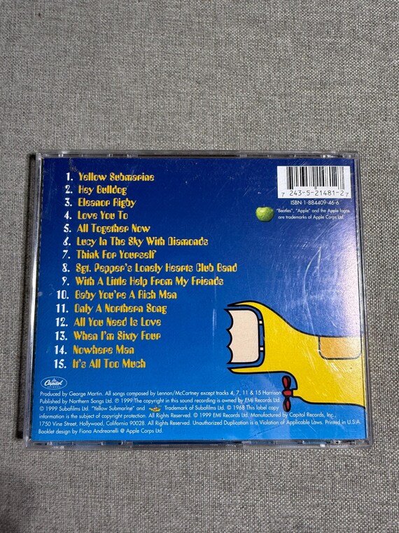 Yellow Submarine Songtrack, Remixes' the Beatles Format: Audio CD