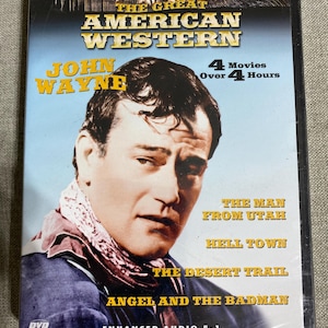 The Great American Western: (The Man from Utah / Hell Town / The Desert Trail / Angel and the Badman),John Wayne, New DVD, Factory Sealed