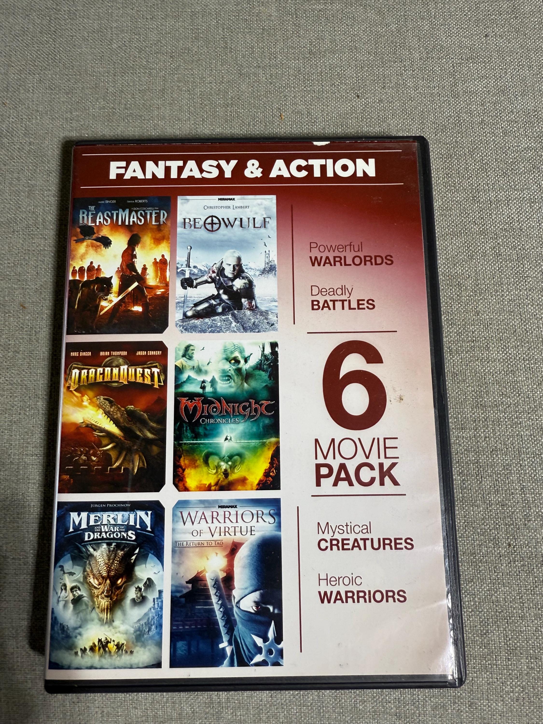 6-movie Fantasy Action DVD Set Dragons, Warriors, Epic Battles