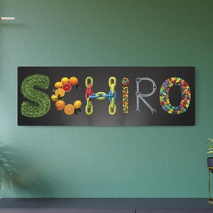Custom Name Metal Art Sign: Personalized Wall Decor (36&quot; x 12&quot;)
