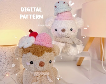 Ice Cream Bear Cub Crochet Pattern
