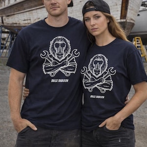Camiseta de mecánico naval, Bilge Baboon, regalo para aficionados a la navegación