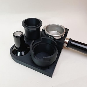 Sage/Breville Espresso Machine Coffee Accessories | Station for 54mm portafilter, tamper, dosing funnel, dosing cup | Barista | 3D Printed