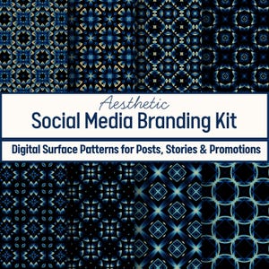 8 Ombre Aesthetic Social Media Branding, Textured Patterns for Content Creators, Instagram Feed, E-commerce, Story Template, Zoom Background