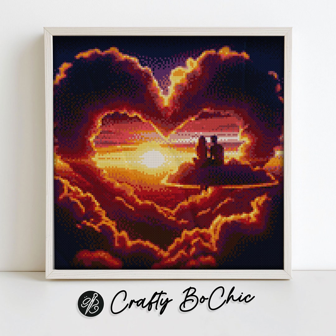 Heartfelt Horizon 14 Count Cross Stitch Chart Digital Download PDF ...