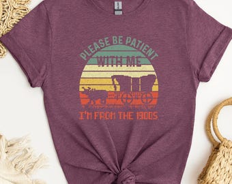 Oregon Trail Please Be Patient Shirt: Retro 1900s Throwback Tees