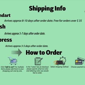 a green poster with instructions on how to order