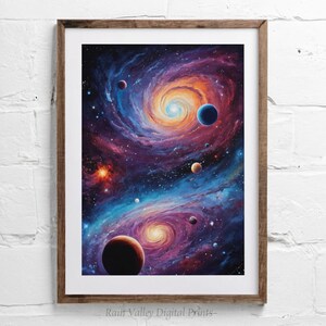 Celestial Dreams: Galaxy Print for Stunning Wall Decor