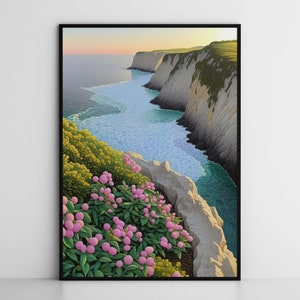 Beautiful Ocean Coastline Wall Art