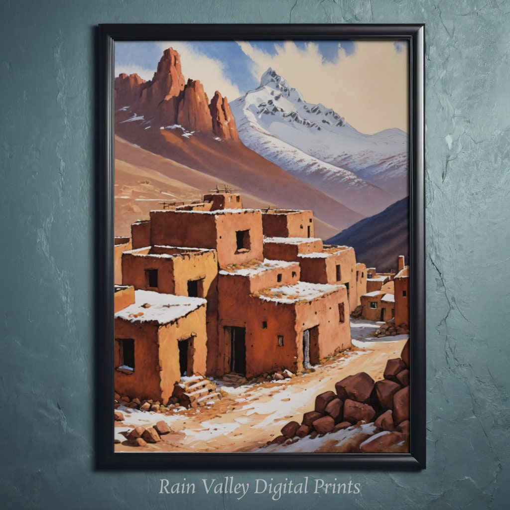 Rustic Charm: Adobe Village Wall Decor - Etsy