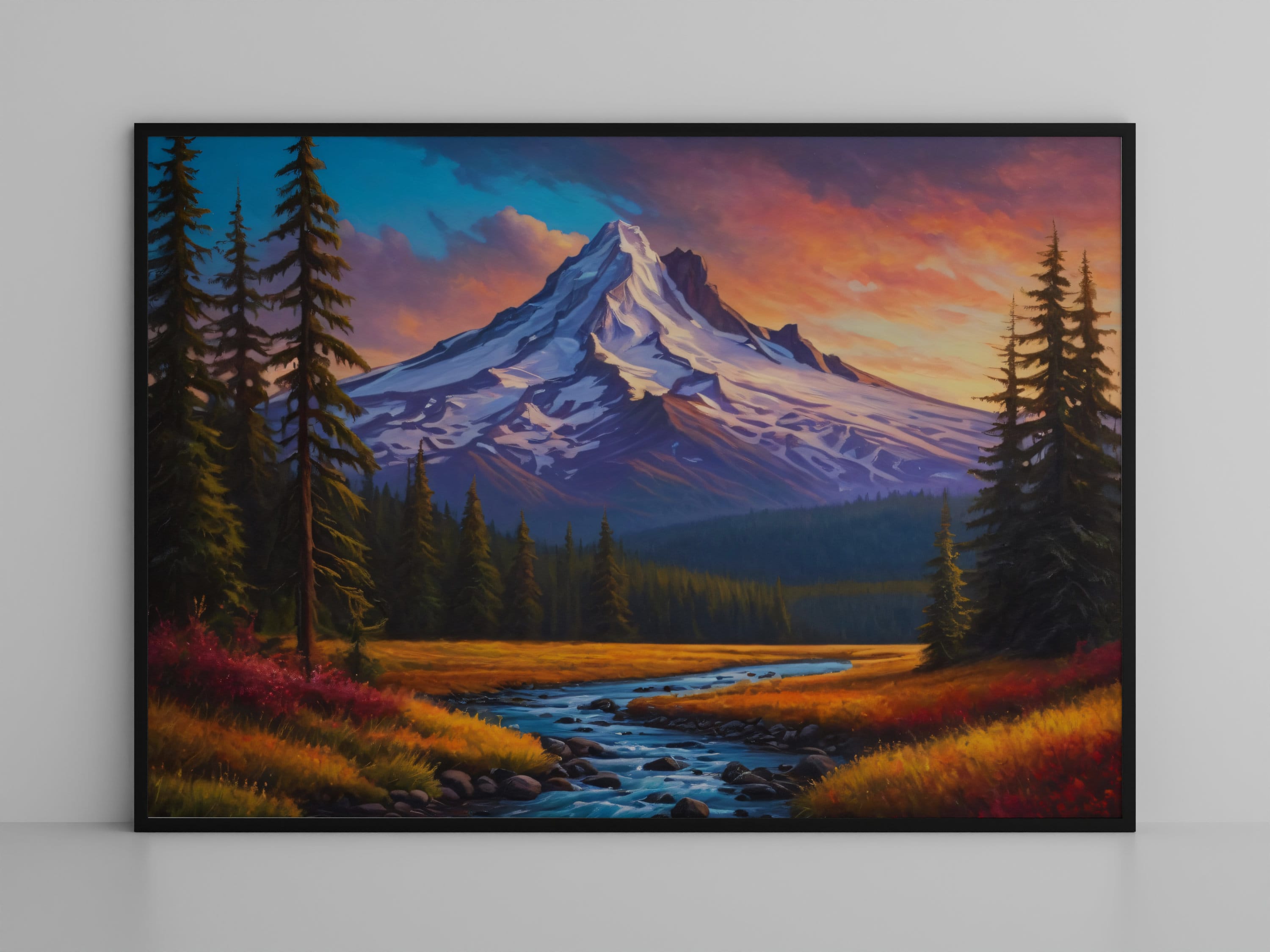 Mt Hood Oregon, Mountain nature landscape wall art
