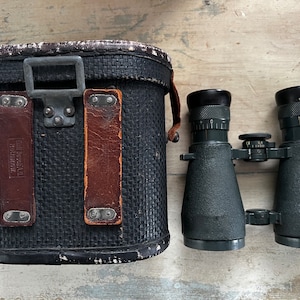 Vintage Fernglas 08 Emil Busch Rathenow Binoculars Original Case