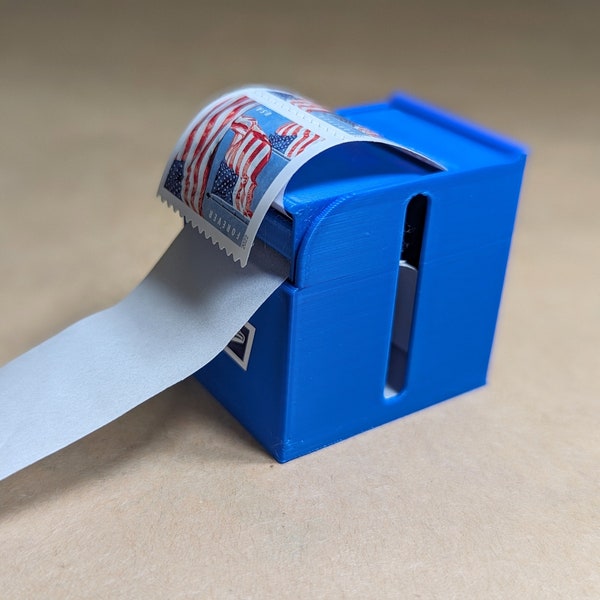 Easy Peel Off with Window Stamp Roll Dispenser for forever stamp roll by USPS stamp sheets