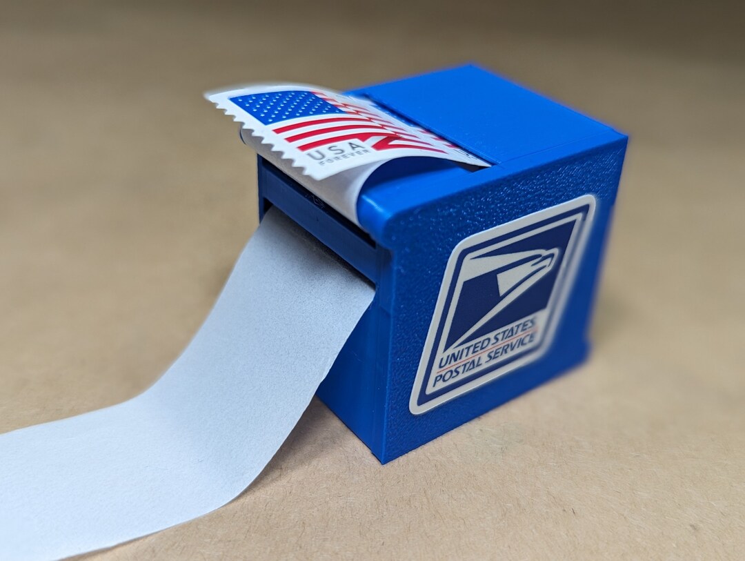 3 Pack Stamp Roll Dispensers - Plastic Stamp Holders For 100 Stamps Each, 3 Colors