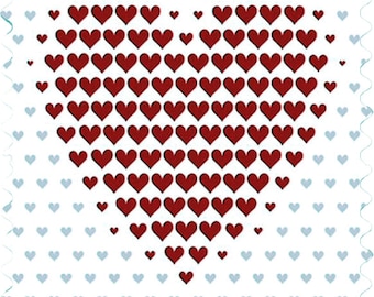 100 pegatinas adhesivas permanentes con forma de corazón para enviar invitaciones de boda.