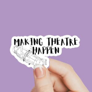Technical Theatre Stickers, Backstage Crew Stickers, Theatre Humor Stickers, Backstage Crew Humor, Tech Theatre Stickers, Theater Stickers