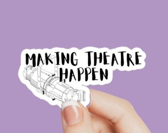 Technical Theatre Stickers, Backstage Crew Stickers, Theatre Humor Stickers, Backstage Crew Humor, Tech Theatre Stickers, Theater Stickers