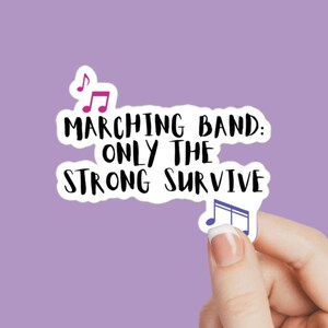 Musik Aufkleber, Spielmannszug Aufkleber, nur die Starken überleben, Musik Aufkleber, Band Kinder Aufkleber, Spielmannszug Humor