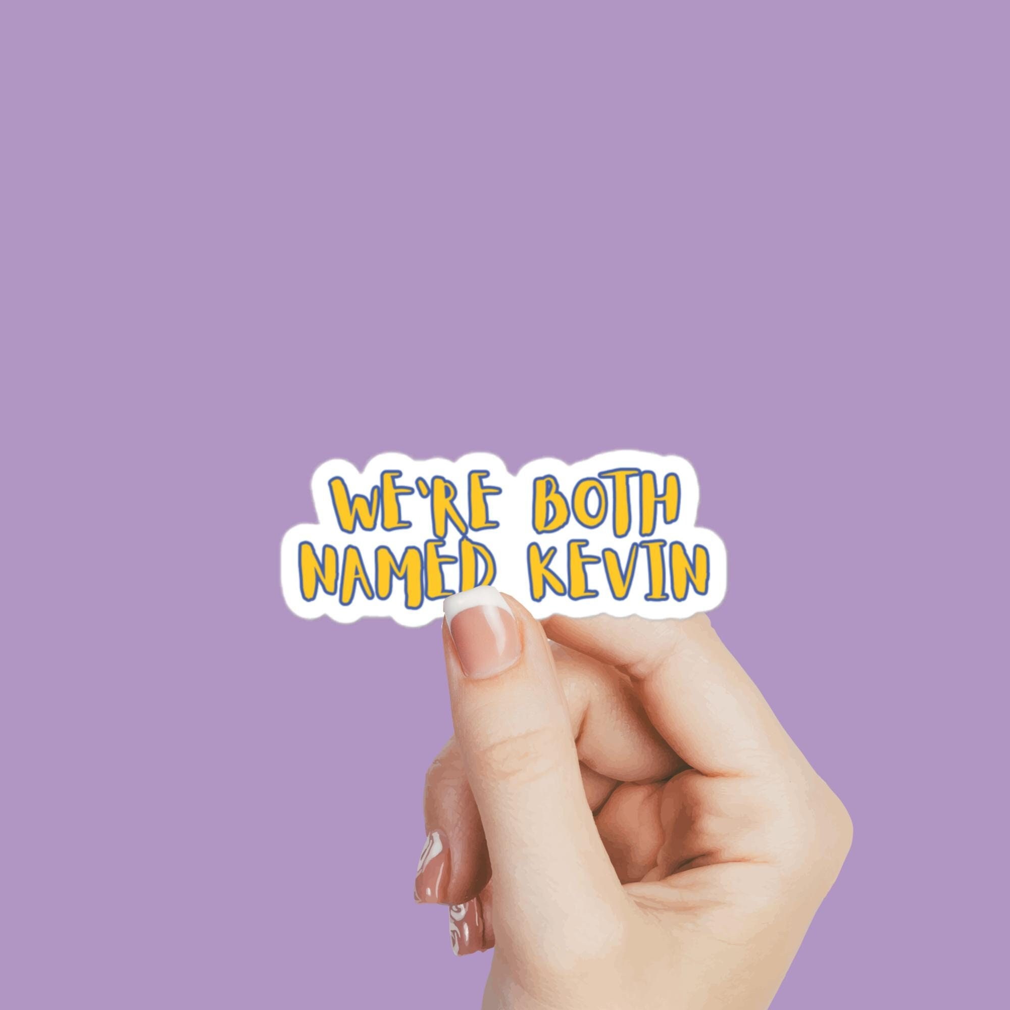 musical theater stickers, inspired by Come from Away, we're both named Kevin, theater gift, theater kid, musical theater decal