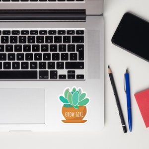 Garden Love Sticker, Succulent Garden Stickers, Laptop Decal Stickers, Cute Gardening Stickers, Fun Spring Stickers Garden