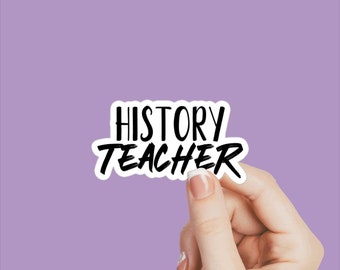 Adesivo de professor de história, decalques de humor de professor, adesivos de ensino, adesivos de professor, adesivo para professor, decalques para professores