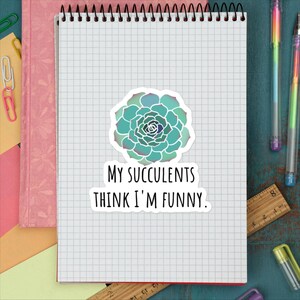 Garden Love Sticker, Succulent Garden Stickers, Laptop Decal Stickers, Cute Gardening Stickers, Fun Spring Stickers Garden