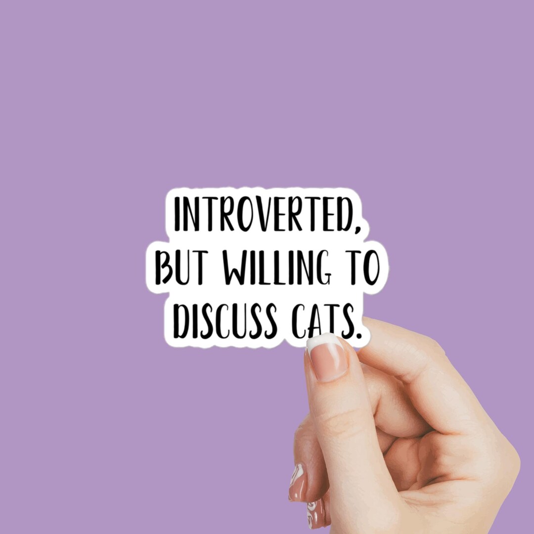 Funny Cat Sticker, Cat Owner Sticker Decal, Cat Lover Decal, Pet Lover ...