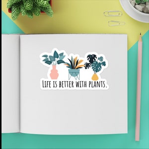 Plant Humor Stickers, Gardening Humor Stickers, Plant Laptop Decal Stickers, Plant Therapy Funny Sticker, Plant Lover Gift Sticker