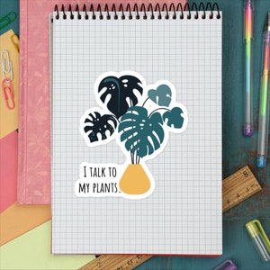 Plant Humor Stickers, Gardening Humor Stickers, Plant Laptop Decal Stickers, Plant Therapy Funny Sticker, Plant Lover Gift Sticker