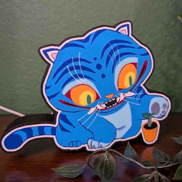 Derpy Tiger Light Box: Dekoracja K-Pop Demon Hunters