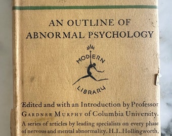 RARE 1st Modern Library Edition An Outline of Abnormal Psychology (1929)