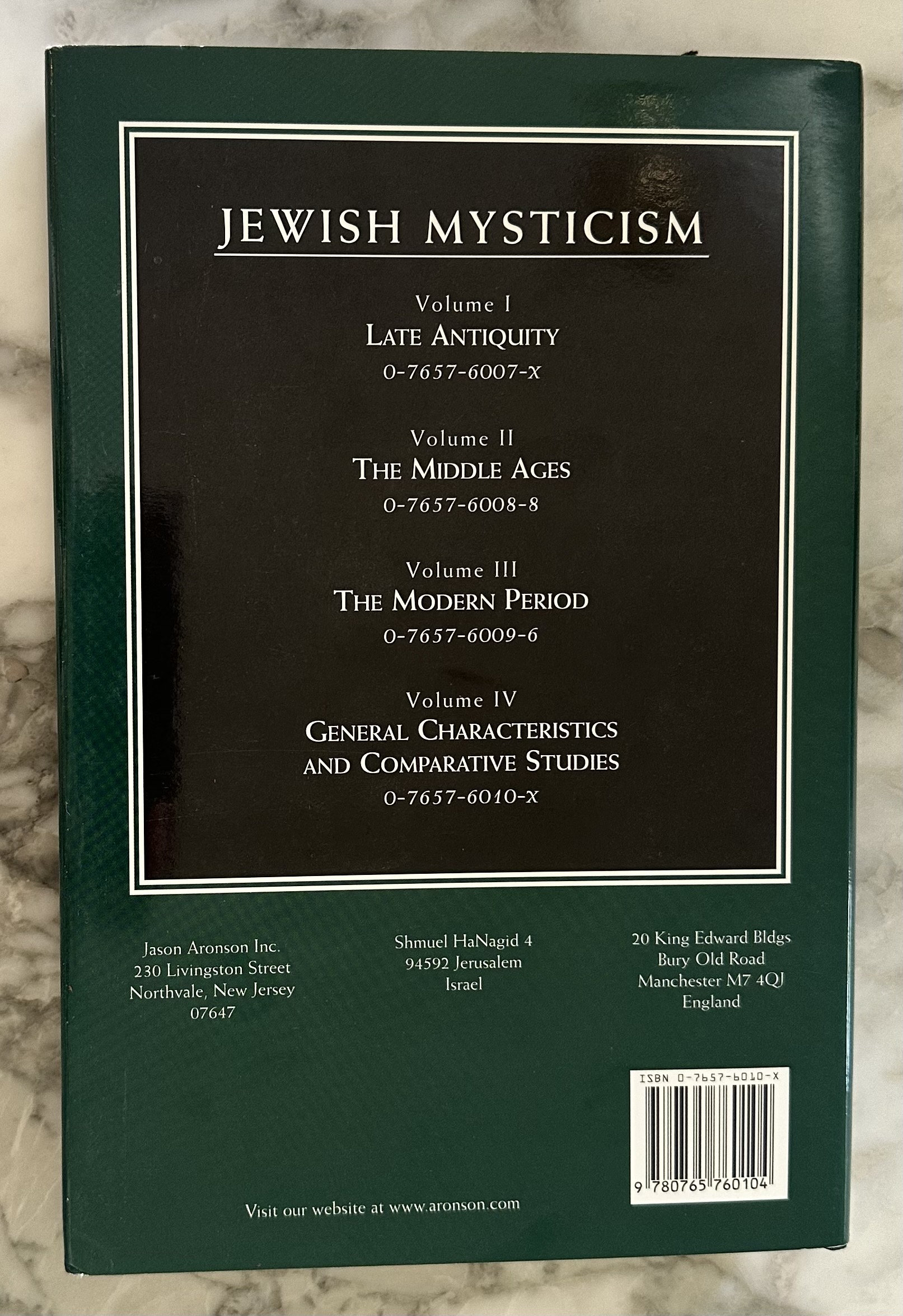 1st Edition Jewish Mysticism, Vol. 4: General