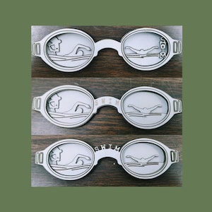 Swim Goggles, multi-layered art, SVG Digital Download
