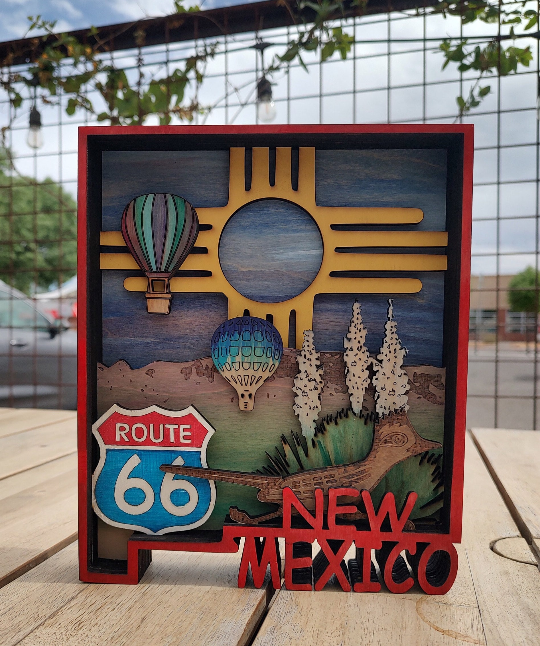 New Mexico and Albuquerque State Outline SVG/AI/DXF/LBRN2 files