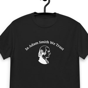 Grappig Adam Smith-T-shirt – economisch cadeau voor financiële liefhebbers