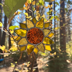 Stained Glass Sunflower