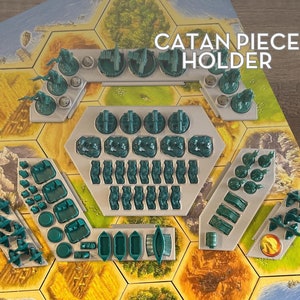 Catan Game Piece Holder / Settlers / Organizer / Tokens holder / Game Piece / Game board/game expansions / 3D Print / All expansions holders