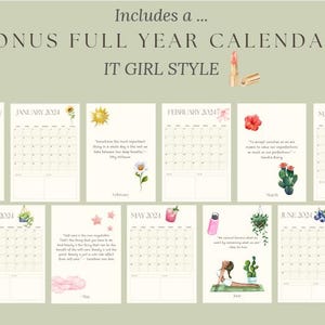 Printable 2025 Planner - It Girl - Aesthetic - Clean Girl - Lifestyle ...