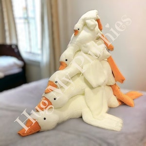Comprar 50-190cm lindo ganso blanco grande de peluche de juguete Kawaii  pato enorme almohada para dormir cojín suave Animal relleno muñeca regalo  de cumpleaños para niña