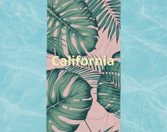 California Premium Beach Towel | Luxury California Beach Towel | Summer Gift | Beach Vacation Corporate Bulk Gift Towel | Student Gift