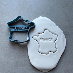 Téléchargement de fichier STL numérique pour emporte pièces en forme de la France, Fichier d'impression 3D, STL files