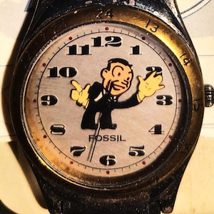 Orologio Fossil vintage, edizione da collezione, 10° anniversario, mai uscito dalla scatola, come nuovo