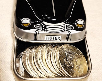 Coolest stash box, Vintage Fossil Watch tin box cars. cop, fire,ambulance and milkman