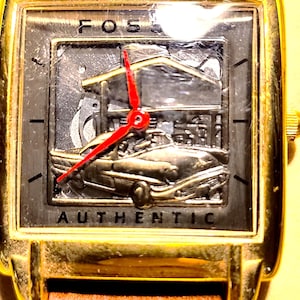 Vintage Fossil Watch with case Fossil Surfer Watch Surf Classics Collectible in Surf Board  main image 4