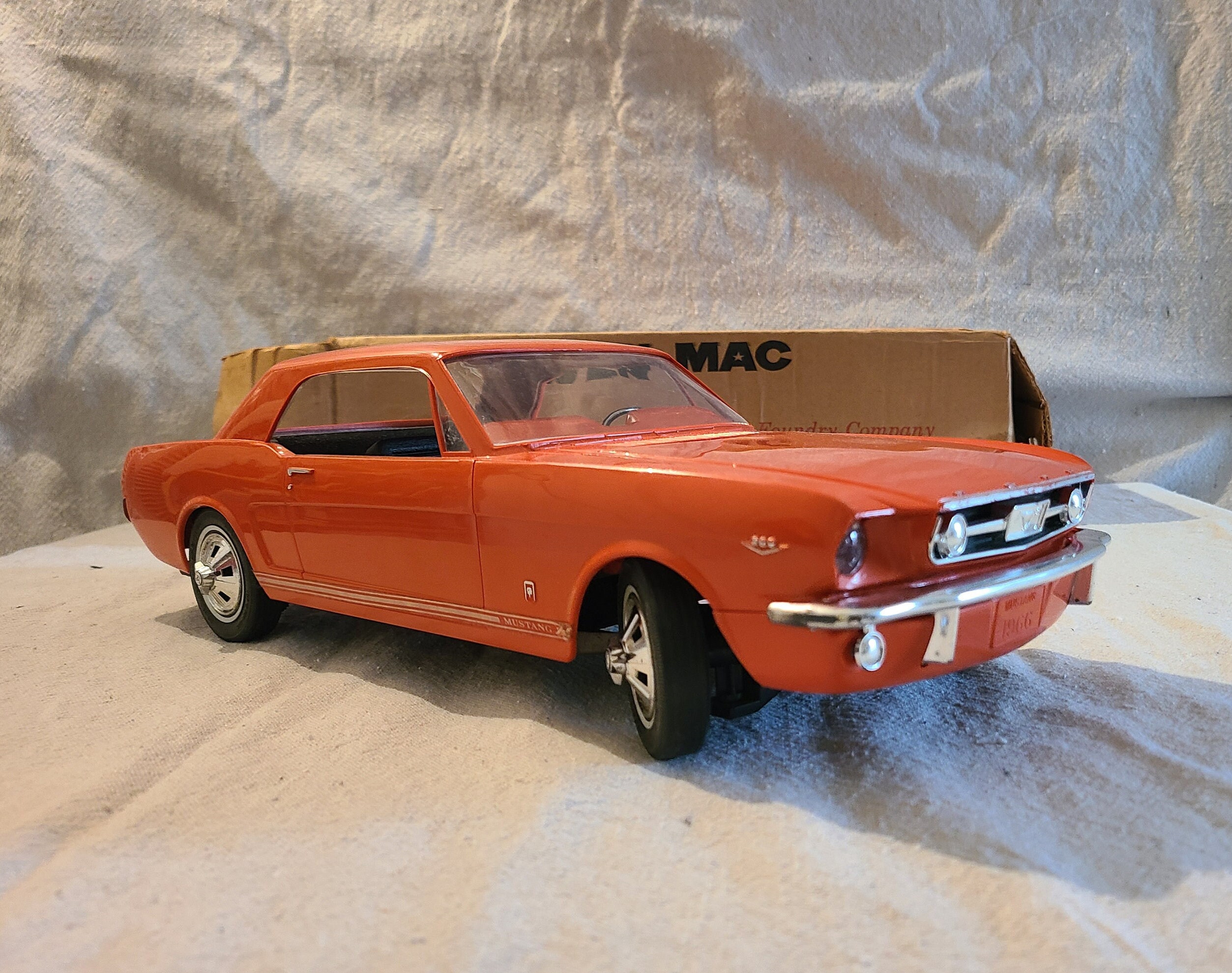 Vintage 1964 Mustang 1/12 Scale Model by Wen Mac Good Condition - Etsy